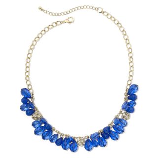 Blue Teardrop Shaky Necklace