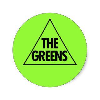 The Green Party Australia 2013 Round Stickers