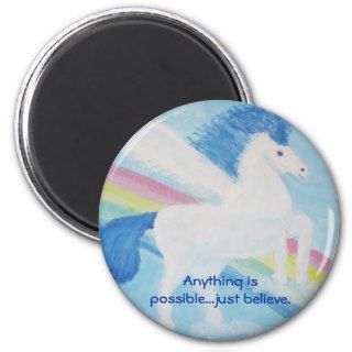 Unicorn Magnet Anything is possiblejust believe