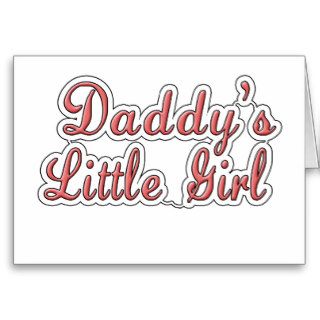 Daddy's Little Girl Text  Card
