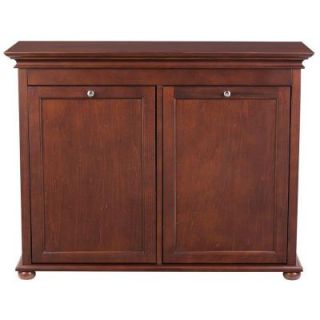 Home Decorators Collection Hampton Bay 35 in. W Tilt Out Double Hamper in Sequoia 2601320960