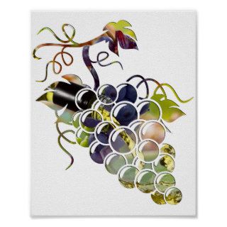 Glass of Grapes Print