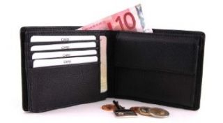 BREE, Geldbörse, Pocket 112 black grain Koffer, Rucksäcke & Taschen