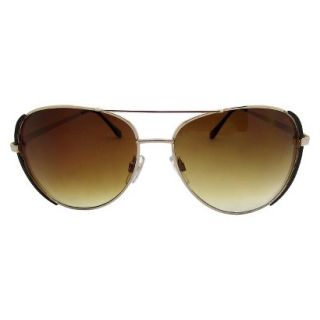 Womens Aviator Sunglasses   Gold/Black