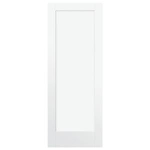 Steves & Sons Ultra 1 Panel MDF Primed White Interior Door Slab Q64M1NNNAC99