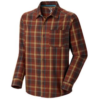 Mountain Hardwear Franklin Shirt   Button Up  Long Sleeve (For Men)   BROWNSTONE (L )