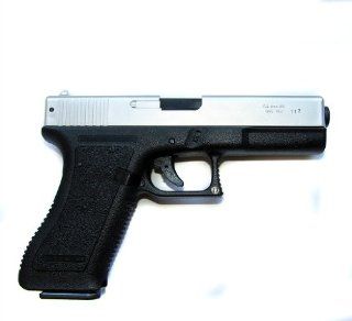 Schwere Softair Pistole HA 117 Metall Edition Gun in Schwarz Silber Sport & Freizeit