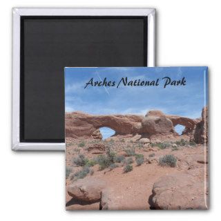 North and South Windows  Arches National Park Fridge Magnet