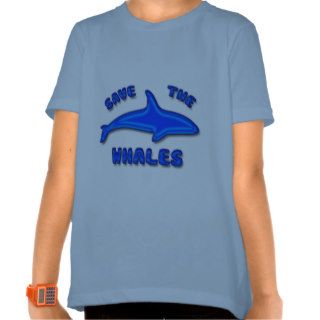 SAVE THE WHALES T SHIRT