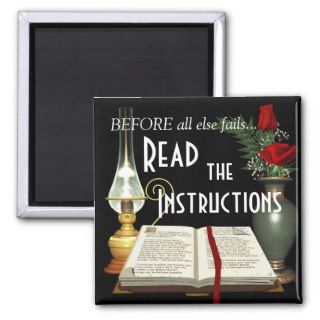 Read the Instructions Bible Magnets