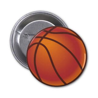 Cartoon Basketball Buttons