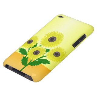 Sunflowers Yellow Orange Background Barely There iPod Case