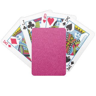 Beautiful girly hot pink glitter effect background bicycle poker cards