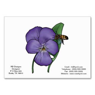 Illinois Violet State Flower Business Cards