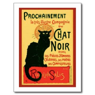 Tournée du Chat Noir, Theophile Steinlen Postcards