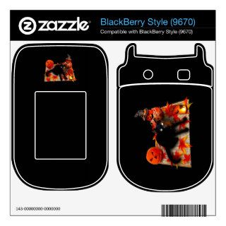 Halloween Party Black Cat Lantern Pumpkins Mat Decal For BlackBerry