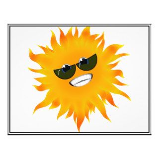 Mr Happy Sunshine   Sunglasses Personalized Flyer