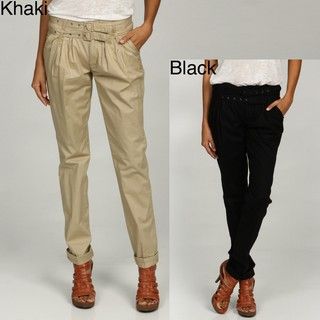 Kensie Women's Double Belt Trousers kensie Casual Pants