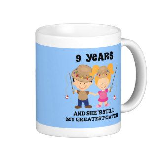 9th Wedding Anniversary Gift For Him Mugs