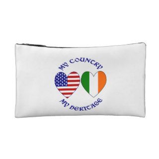 Irish American Country Heritage Makeup Bags