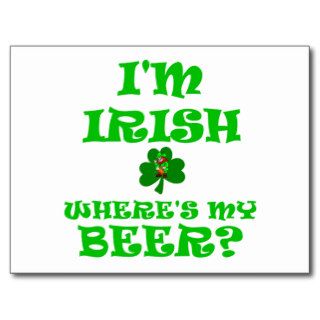 Funny Irish Beer Postcards