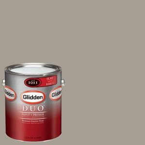 Glidden DUO Martha Stewart Living 1 gal. #MSL247 01F Flagstone Flat Interior Paint with Primer DISCONTINUED MSL247 01F