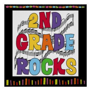 2nd Grade Rocks Classroom Poster
