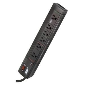 Woods Smart Strip 6 Outlet 2250 Joule Energy Saving Surge Protector with 3 ft. Power Cord DISCONTINUED 049508906