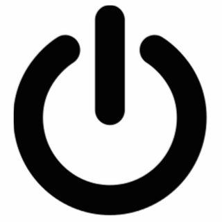 Power Button Symbol Photo Cut Out
