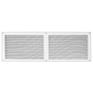 Construction Metals Inc. Aluminum Face On Soffit Vent 16 in. x 6 in. White FOV166WH
