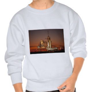 Atlantis awaiting the mission into space pullover sweatshirt