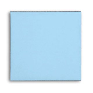 Square Baby Blue Linen Envelopes