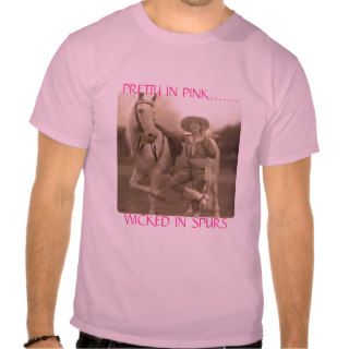 PRETTY IN PINK.WICKED IN SPURS TEE SHIRTS