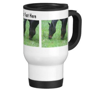 Horse Friends Grazing Animal Travel Mug
