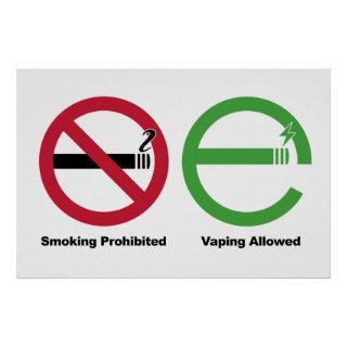 Smoking Prohibited. Vaping Allowed Print