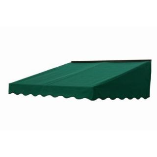 NuImage Awnings 3 ft. 2700 Series Fabric Door Canopy (19 in. H x 47 in. D) in Hunter Green 27X8X46463703X