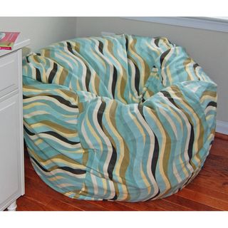Ahh Products Wavelength Lake Cotton Washable Bean Bag Chair Ahh Products Bean & Lounge Bags