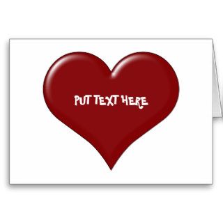 Custom Valentine's Day Heart Card