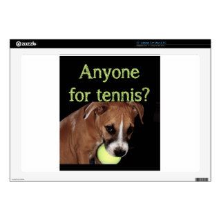 Anyone for tennis? decal for 17" laptop