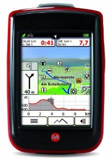 Falk Outdoor GPS IBEX 32 DEU, schwarz/rot, 1674840000 Sport & Freizeit