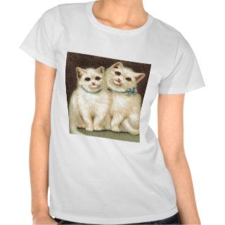 Vintage, Cute White Kittens T Shirt