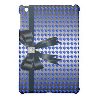 Blue Rose Black Bow Designer  iPad Mini Cover