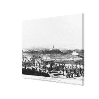 Badajos During Siege of  engraved Charles Gallery Wrapped Canvas
