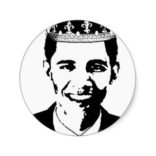 Barack Obama Crown and Cross Sticker