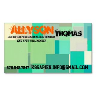 Lab/Brittany mix Pup for Positive Training Business Card