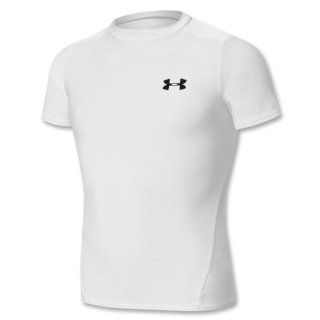 Under Armour Kinder T Shirt Heatgear II, weiß, 164 Sport & Freizeit