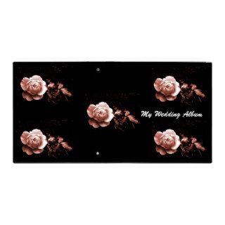 Burgundy Rose Wedding Album Vinyl Binder