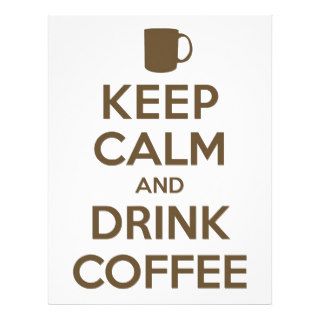 Keep Calm and Drink Coffee Letterhead