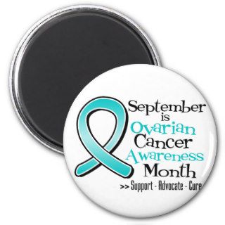 September is Ovarian Cancer Awareness Month Magnets