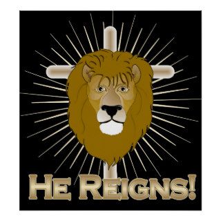 He Reigns LION OF JUDAH POSTER